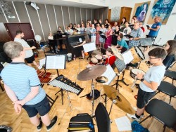 Zkouška bicistů na Výroční koncert s Českolipským Evergreenem